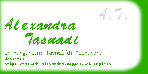 alexandra tasnadi business card